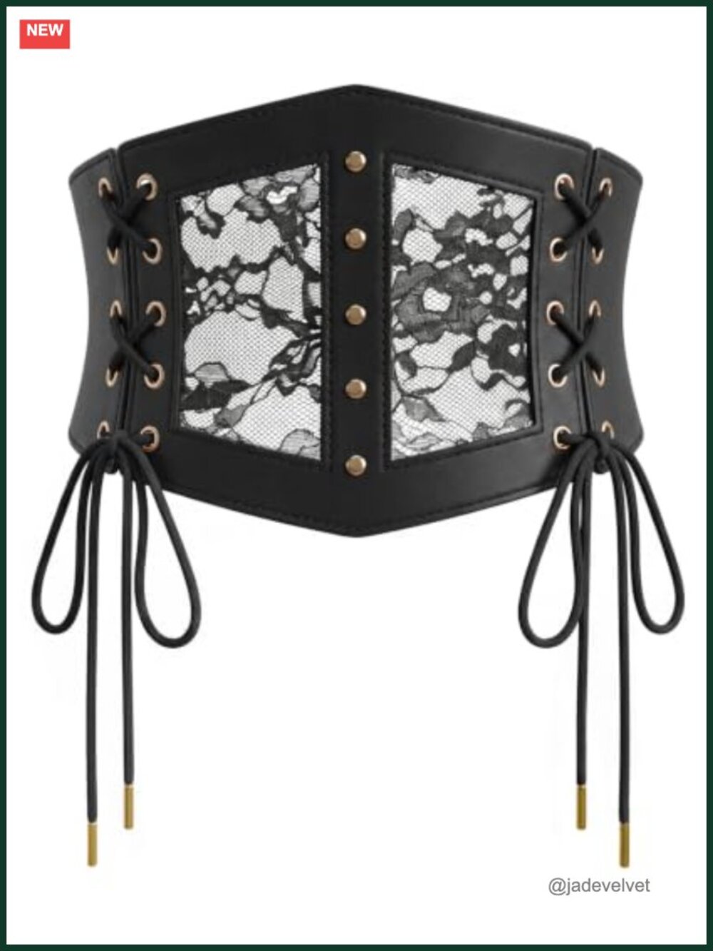 Renaissance Corset Belt Women Lace Up Cinch Waist Costume Accessory